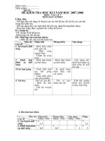 Kiểm tra Vật lý 7