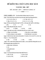 Đề kiểm tra học kì 2