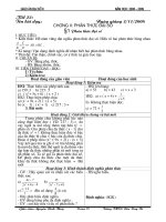 Giáo án Đại số 8 Chương II năm học 2008-2009