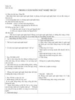 Phong cách ngôn ngữ nghệ thuật