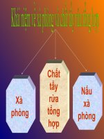 xà phòng và chất tẩy rửa tổng hợp