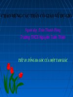 tong 3 goc cua môt tam giac