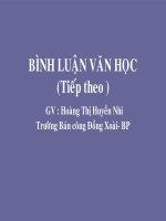 Bình luận văn học