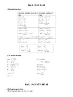 Tích phân chọn lọc lý thuyết và bài tập