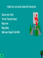 Tổng kết chương I: Quang học