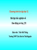 Trắc nghiệm _Dao động cơ_L12_P2