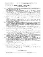 đề thi HSG tinh 12 nghệ an