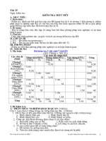 MA TRẬN VÀ ĐỀ Ktra hkI SH7 08-09