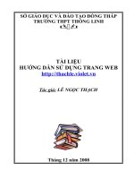 Giới thiệu trang Web Lê Ngọc Thạch