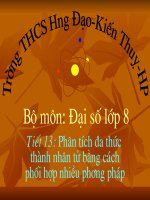 Chương I - Bài 9: Phân tích đa thức thành nhân tử bằng cách phối hợp nhiều phương pháp
