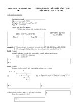 De thi va dap an casio vong huyen (Thoi Binh)