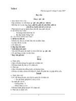 giáo án tuần 6, 7, 8