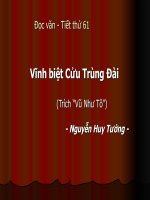 Vĩnh biệt Cửu Trùng Đài, tiết 1
