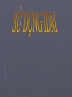 Sử dụng phần mềm Internet download manager