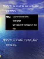 Unit 12: Let''s eat. Lesson 3 : B- Our food. (B1)