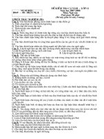 Đề thi & đáp án thi HKII lớp 11 Môn Ngữ Văn