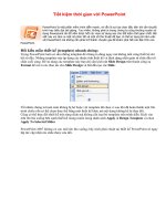 Tiết kiệm thời gian với PowerPoint