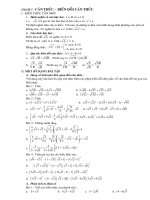 Tự chọn : Chủ dề về căn bậc hai