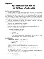 Chuyên đề: Giúp học sinh hiểu sâu hơn về đồ thị hàm số bậc nhất