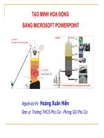 Tạo minh họa động bằng M.S Powerpoint
