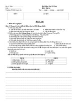 de kiem tra 15 phut hoc ki I