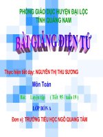 bài 95 toán - tuần 19 lớp 4