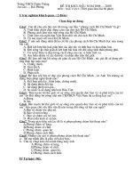 ĐỀ KSCL ĐẦU NĂM 2008 -2009 (CHUẨN)