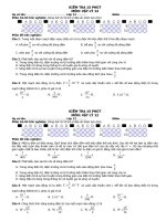 kiểm tra 15 phút lần 2 môn Vật lý 12NC