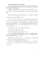 Bài toán tương giao của hai đồ thị