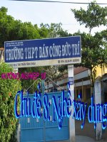 Chủ đề 8-Nghề Xây dựng, tiết 1