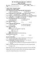 Đề thi học kì I khối 10