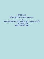 Bai giang doi moi PPDH Lich su o truong THCS