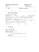 Kiểm tra toán 9 chương I