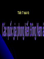 Cac nước phong kiến ĐNA