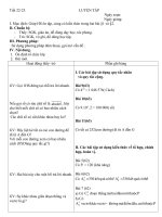 Luyện tập: Hoán vị - Chỉnh hợp - Tổ hợp