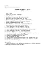 Đề kiểm tra lớp 8