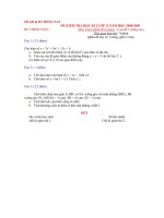 Đề thi HKI ban KHTN