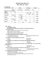 Noel 2008-Đề thi Sinh HK1 và đáp án lớp 8(Đề 08)