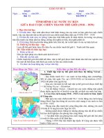 tình hình các nước tư bản giữa hai cuộc chiến tranh thế giới