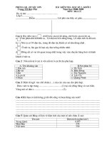 Kiểm tra cuối kỳ I :Môn địa Khối 5