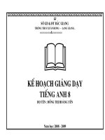 KE HOACH TIENG ANH 8(2008 -2009) NEW