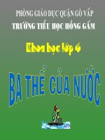 ba thể của nước