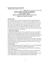 SKKN: Phương pháp hoat động nhóm