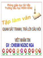 QS TRANH , TL CAU HOI , VIET TIN NHAN