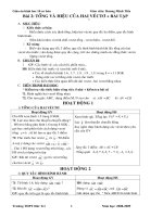 Tổng và hiệu hai vectơ