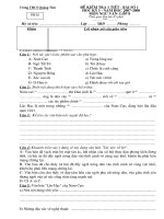 Đề kiểm tra Văn 8 (Bài số 1 đề lẻ)