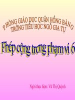 Phép cộng trong phạm vi 6