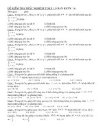 KIỂM TRA TR.N TOÁN 11NC