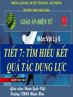 Giáo án Vật Lý 6-Tiết 7