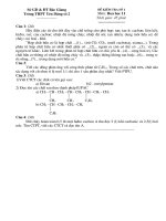 Đề kiểm tra số 1